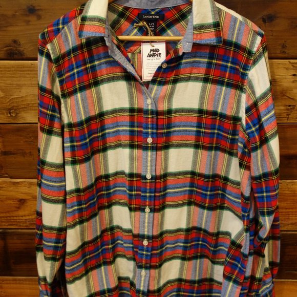 Panic! at the Disco One-of-a-Kind Land's End Custom Flannel Shirt - L - Picture 2 of 8